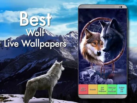 Wolf Live Wallpaper android App screenshot 3